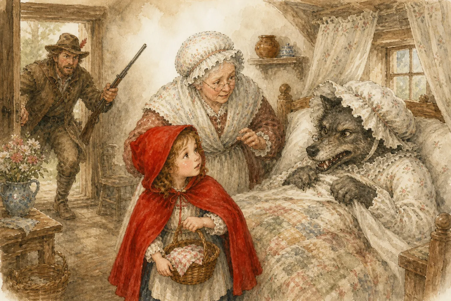 Cappuccetto Rosso — Litte Red Riding Hood v2 in Italian, illustrated graded reader