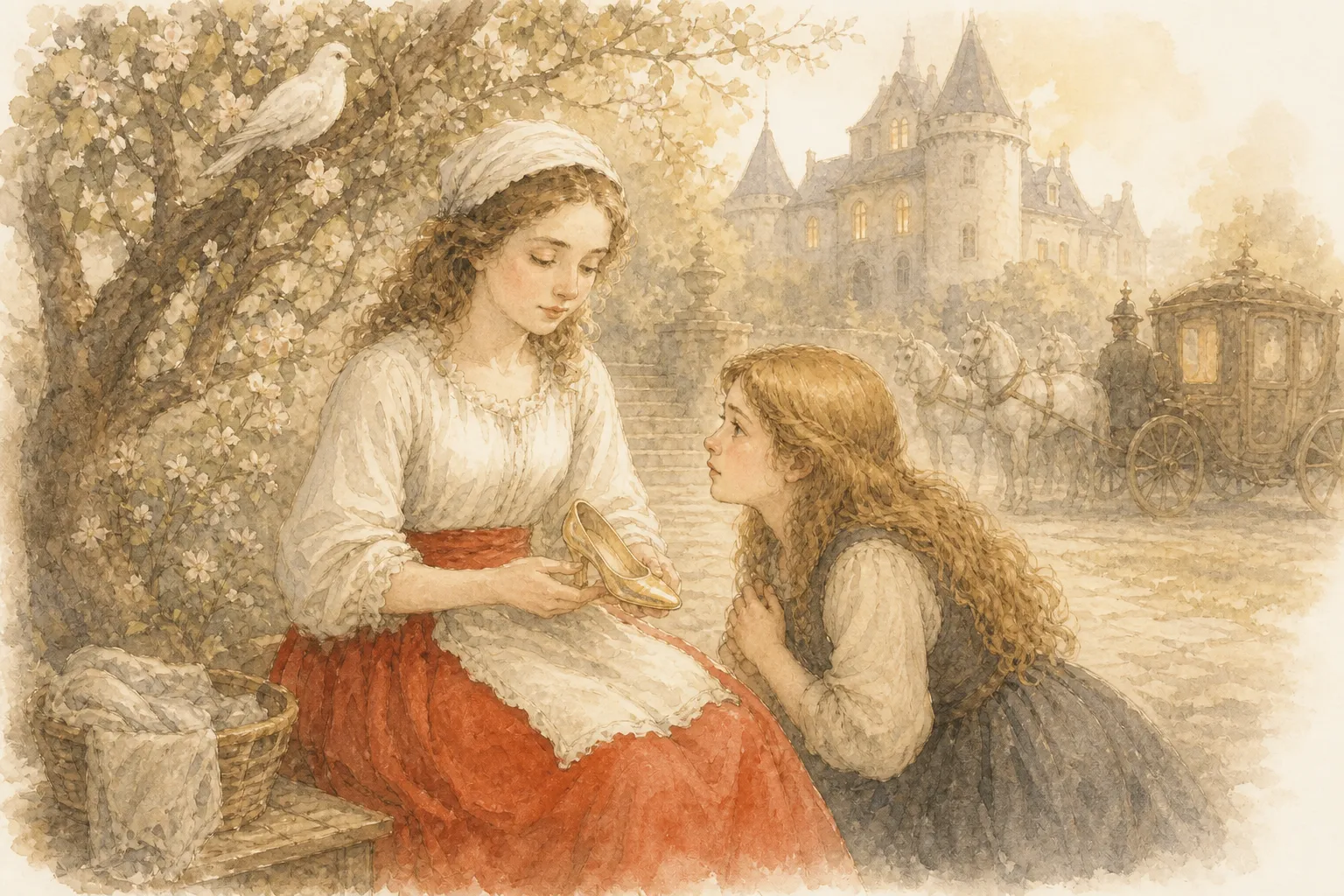 Cinderella — Cinderella in Italian, illustrated graded reader
