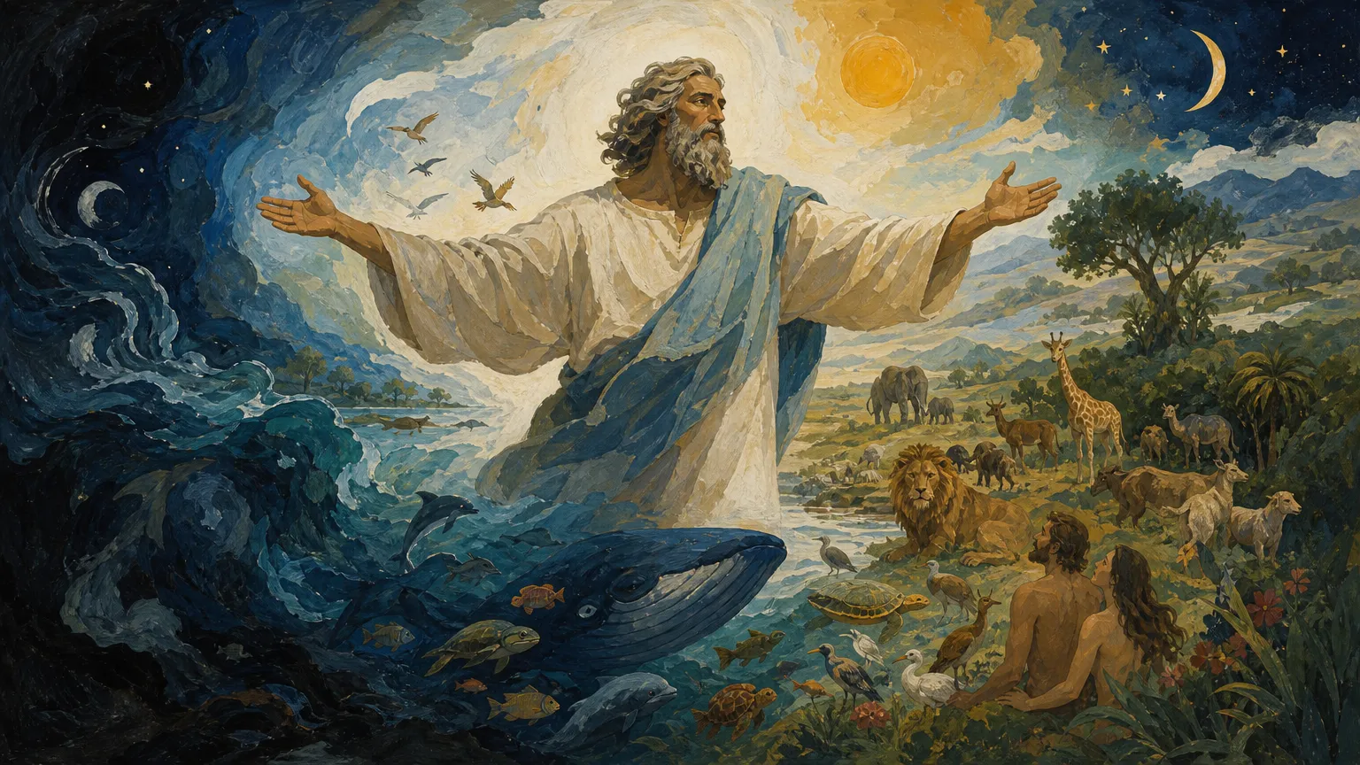 The Creation of the World — illustrated graded reader