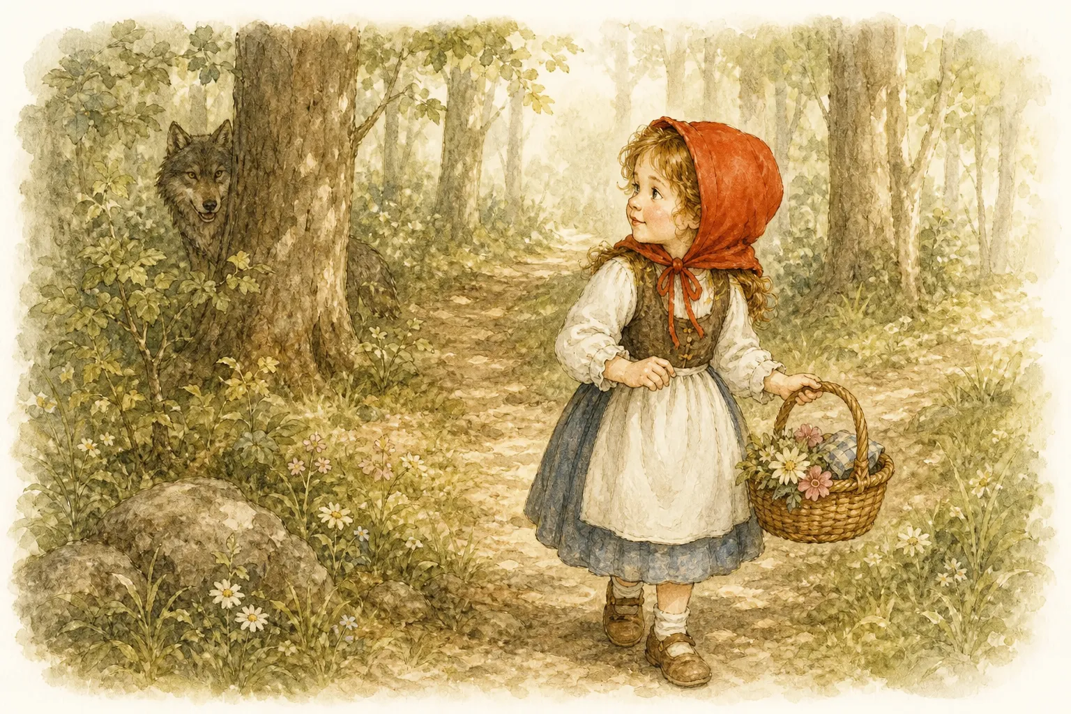 Cappuccetto Rosso — Little Red Riding Hood in Italian, illustrated graded reader
