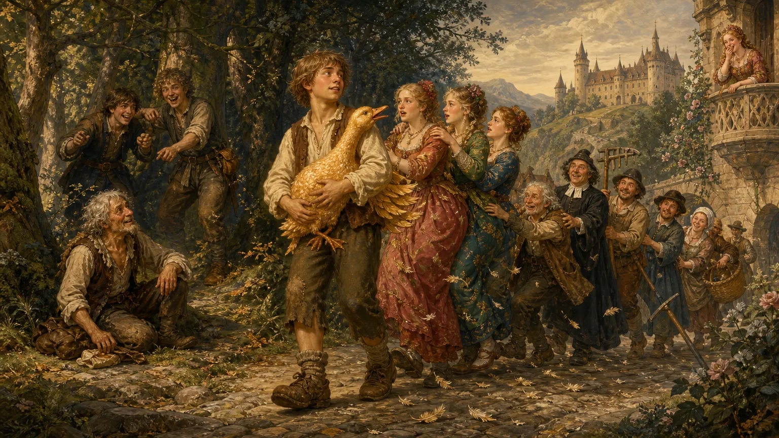 The Golden Goose — illustrated graded reader