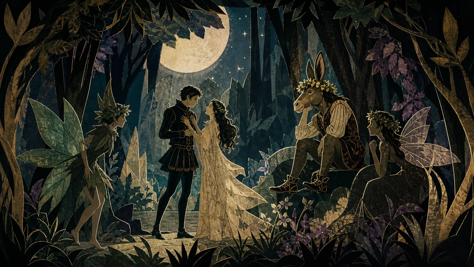 A Midsummer Night’s Dream — A Midsummer Night’s Dream in English, illustrated graded reader