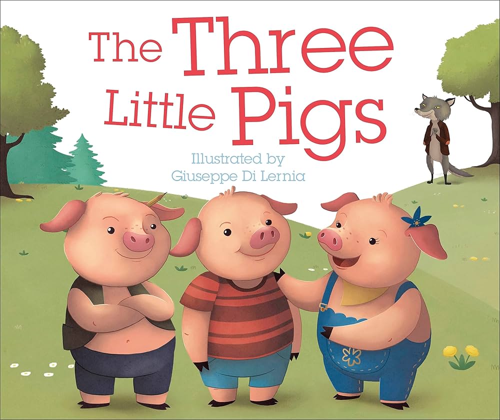 The Three Little Pigs in Polish — illustrated graded reader cover
